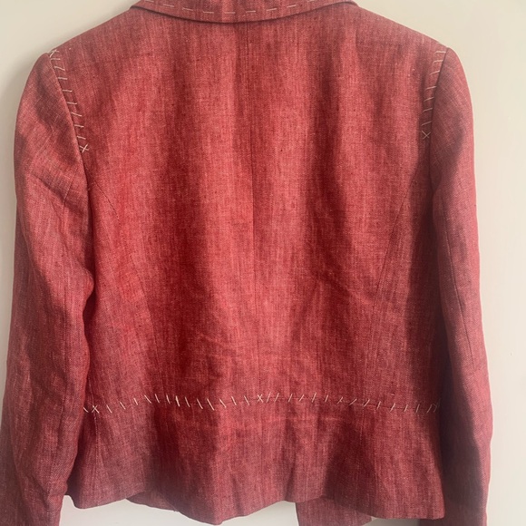 Tweed with stitching blazer - Picture 2 of 4